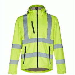 THC ZAGREB WORK. Softshell-Jacke mit hoher Sichtbarkeit (Unisex)