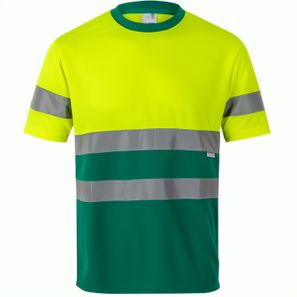 VL BRAHMA LARGE. Zweifarbiges technisches T-Shirt mit Bird-Eye-Design (140 g/m²), aus Polyester (100%)