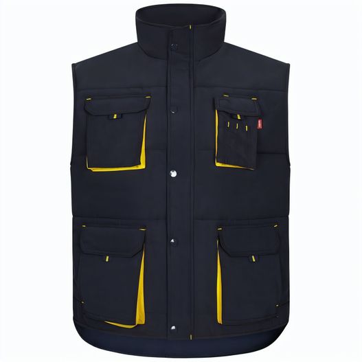 VL NERGAL. Steppweste, zweifarbig, mit mehreren Taschen (120g/m²), aus Polyester (100%) (Bild 1)