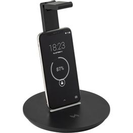 GERST. Kopfhörerhalter aus ABS mit integrierter Wireless-Ladefunktion