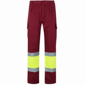 VL ATHENA. Zweifarbige Hose aus Twill (210 g/m²), gefüttert, mit mehreren Taschen, aus Baumwolle (20%) und Polyester (80%)