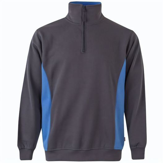 VL SVAROG. Zweifarbiges Frottee-Sweatshirt (260 g/m²), aus Polyester (65 %) und Baumwolle (35 %) (Bild 1)
