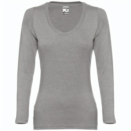 THC BUCHAREST WOMEN. Langärmeliges tailliertes T-Shirt für Frauen aus Baumwolle (Bild 1)