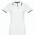 THC ROME WOMEN WH. Zweifarbiges Baumwoll-Poloshirt für Damen (Bild 1)