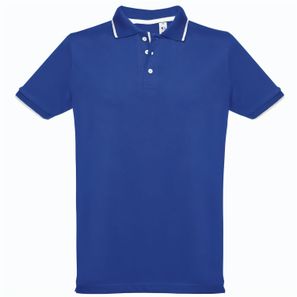 THC ROME. Zweifarbiges Baumwoll-Poloshirt für Herren