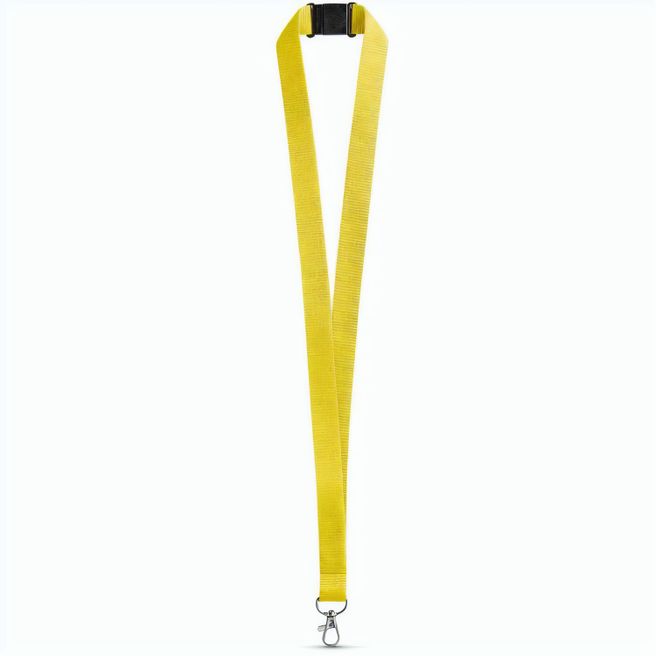 LEEDS. Lanyard aus Polyester mit Sicherheitsverschluss