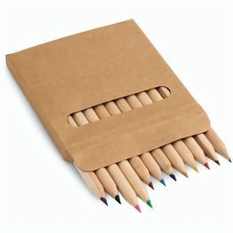 COLOURED. Buntstift Schachtel mit 12 Buntstiften