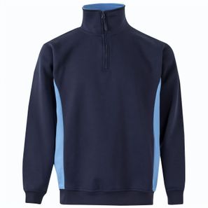VL SVAROG. Zweifarbiges Frottee-Sweatshirt (260 g/m²), aus Polyester (65 %) und Baumwolle (35 %)
