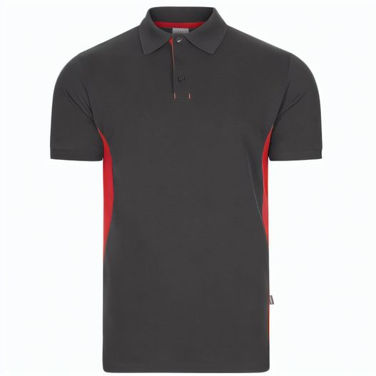 VL SUPAY. Zweifarbiges Piqué-Poloshirt (180 g/m²), kurzärmelig, aus Baumwolle (60%) und Polyester (40%) (Bild 1)