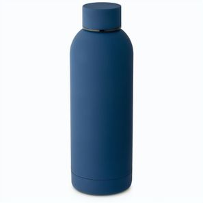 ODIN. Trinkflasche aus Edelstahl (36% recycelt) (550 mL) mit gummierter Oberfläche