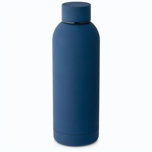 ODIN. Trinkflasche aus Edelstahl (36% recycelt) (550 mL) mit gummierter Oberfläche (Bild 1)