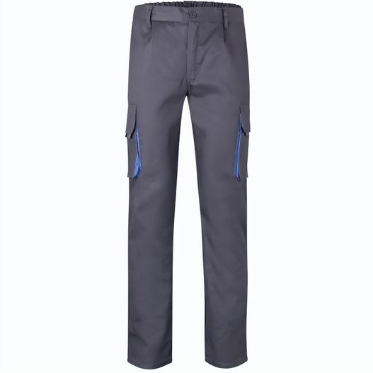 VL HYPNOS. Zweifarbige Twill-Hose mit mehreren Taschen (200 g/m²), aus Baumwolle (35 %) und Polyester (65 %) (Bild 1)