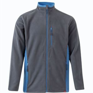 VL GERAS. Zweifarbige Fleecejacke (220g/m²) aus Polyester (100%)