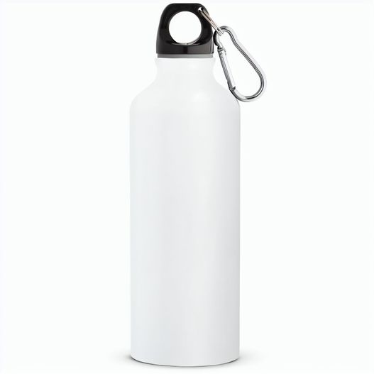 RE-LANDSCAPE M. Flasche aus recyceltem Aluminium 530 mL mit Karabiner (Bild 1)