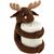MOOSE. Polarfleecedecke mit Plüschtier (180 g/m²) (Bild 1)