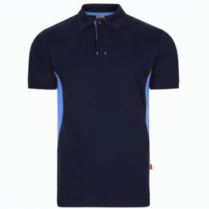 VL SUPAY. Zweifarbiges Piqué-Poloshirt (180 g/m²), kurzärmelig, aus Baumwolle (60%) und Polyester (40%)