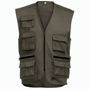 THC PIXEL. Weste (200 g/m²) aus Polyester und Baumwolle