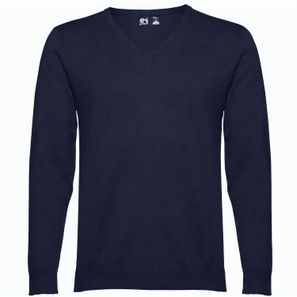 THC MILAN. Herren-Pullover mit V-Ausschnitt aus Baumwolle und Polyamid