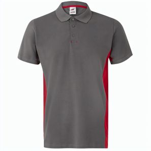 VL SUPAY. Zweifarbiges Piqué-Poloshirt (180 g/m²), kurzärmelig, aus Baumwolle (60%) und Polyester (40%)