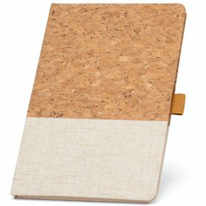KLEE. A5 Notizbuch aus Kork und Leinen mit linierten Blättern
