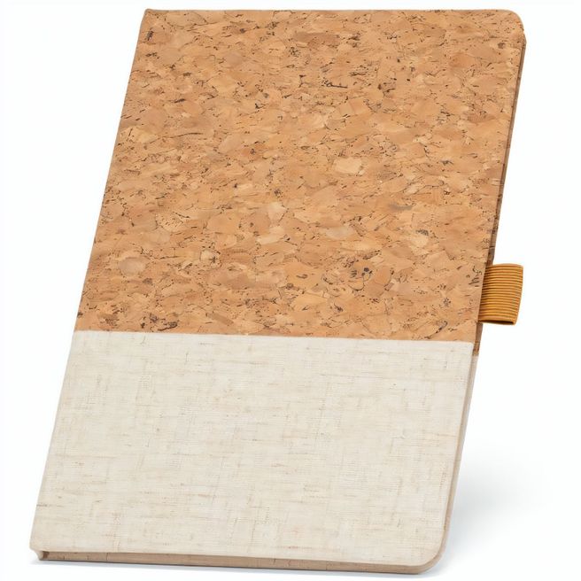 KLEE. A5 Notizbuch aus Kork und Leinen mit linierten Blättern