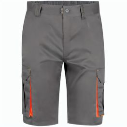Produktabbildung VL HEMERA. Zweifarbige Stretch-Bermudashorts mit mehreren Taschen (240 g/m²) aus Baumwolle (46 %), EME (38 %) und Polyester (16 %) VL HEMERA. Zweifarbige Stretch-Bermudashorts mit mehreren Taschen (240 g/m²) aus Baumwolle (46 %), EME (38 %) und Polyester (16 %)