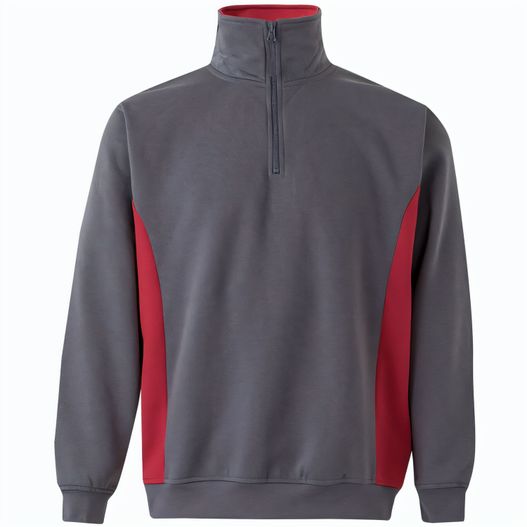 VL SVAROG. Zweifarbiges Frottee-Sweatshirt (260 g/m²), aus Polyester (65 %) und Baumwolle (35 %) (Bild 1)