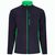 VL GERAS. Zweifarbige Fleecejacke (220g/m²) aus Polyester (100%)