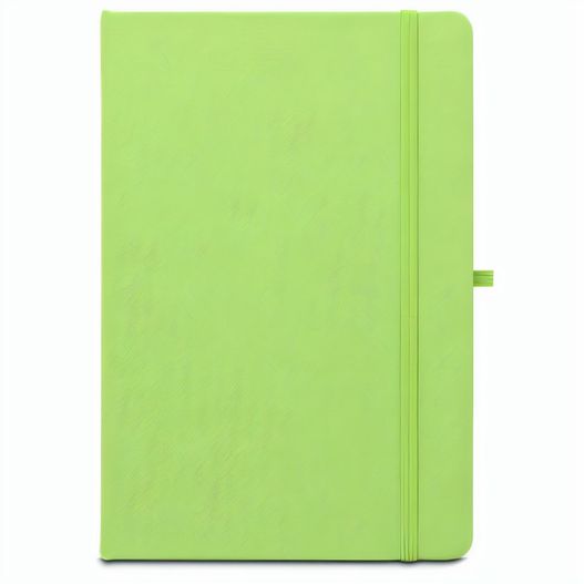 ANNE. A5 Notizbuch aus recyceltem Polyester (100% rPET) mit linierten Seiten (Bild 1)