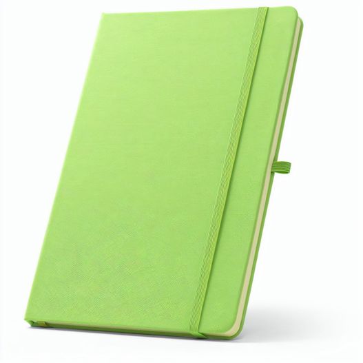 ANNE. A5 Notizbuch aus recyceltem Polyester (100% rPET) mit linierten Seiten (Bild 1)