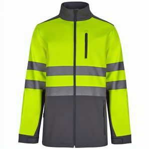 VL HESTIA. Zweifarbige Softshell-Jacke (280 g/m²) aus Polyester (96 %) und Elastan (4 %)