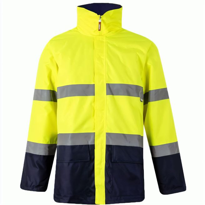 VL THEMIS. Zweifarbiger Parka (190g/m²), aus Polyester (100%), mit PU-Beschichtung