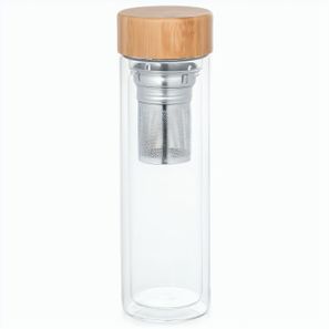 MAKAROVA. Flasche aus Borosilikatglas mit Teesieb 490 ml