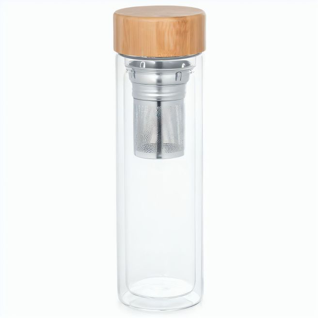 MAKAROVA. Flasche aus Borosilikatglas mit Teesieb 490 ml