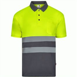 VL FORTUNA. Poloshirt (140g/m²) im Bird-Eye-Design mit kurzen Ärmeln, aus Polyester (100%)