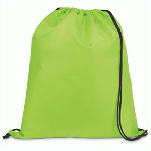 CARNABY. 210D Rucksacktasche mit schwarzen Zugbändern