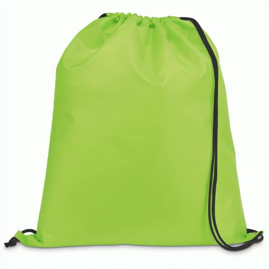 CARNABY. 210D Rucksacktasche mit schwarzen Zugbändern (Bild 1)