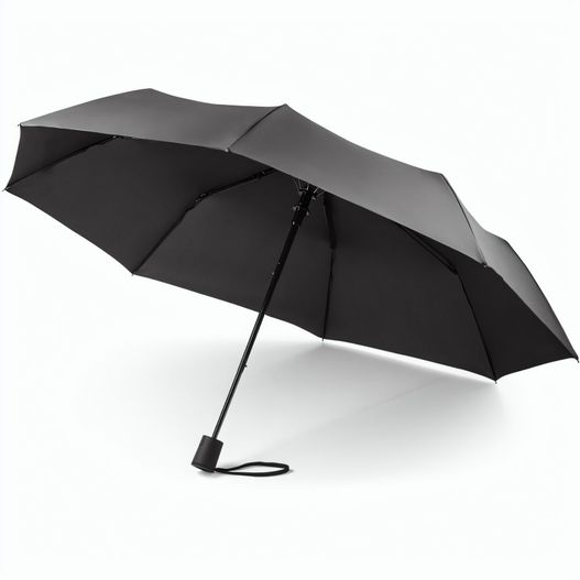 Produktabbildung CIMONE. Faltbarer Regenschirm aus recyceltem Polyester (100% rPET) 190T Pongé mit automatischer Öffnung CIMONE. Faltbarer Regenschirm aus recyceltem Polyester (100% rPET) 190T Pongé mit automatischer Öffnung (Bild 1)