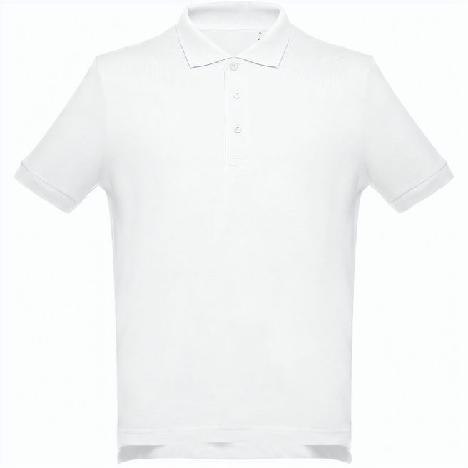 Produktabbildung THC ADAM WH. Kurzärmeliges Poloshirt aus Baumwolle für Herren. Weiße Farbe THC ADAM WH. Kurzärmeliges Poloshirt aus Baumwolle für Herren. Weiße Farbe
