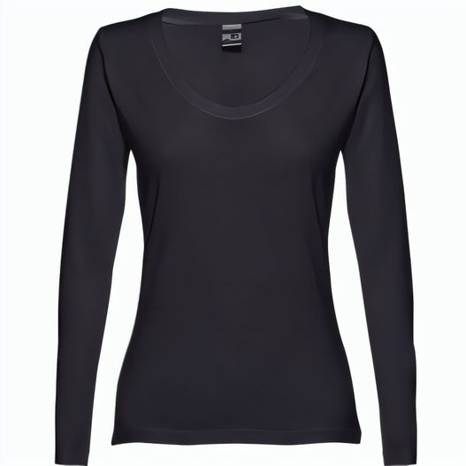 THC BUCHAREST WOMEN II. Langärmeliges tailliertes T-Shirt für Frauen aus Baumwolle (Bild 1)