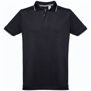 THC ROME. Zweifarbiges Baumwoll-Poloshirt für Herren