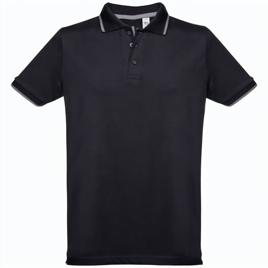 THC ROME. Zweifarbiges Baumwoll-Poloshirt für Herren (Bild 1)