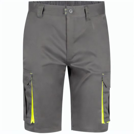 Produktabbildung VL HEMERA. Zweifarbige Stretch-Bermudashorts mit mehreren Taschen (240 g/m²) aus Baumwolle (46 %), EME (38 %) und Polyester (16 %) VL HEMERA. Zweifarbige Stretch-Bermudashorts mit mehreren Taschen (240 g/m²) aus Baumwolle (46 %), EME (38 %) und Polyester (16 %) (Bild 1)