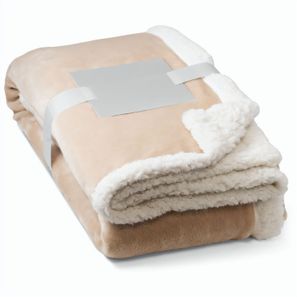 HEIDEN. Wendbare Fleecedecke (190 g/m²) mit Satinband und personalisierter Karte