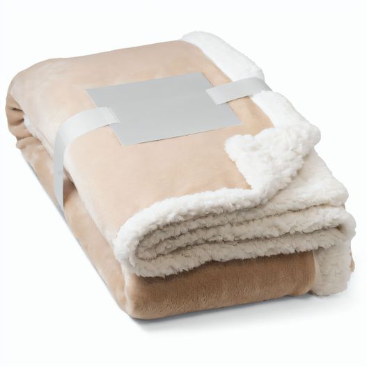 HEIDEN. Wendbare Fleecedecke (190 g/m²) mit Satinband und personalisierter Karte (Bild 1)