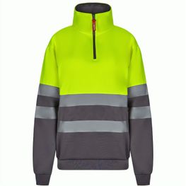 VL THOR. Zweifarbiges Sweatshirt (300g/m²) aus Polyester-Fleece (100%)