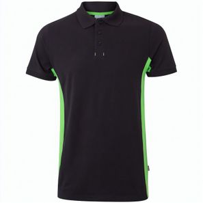 VL SUPAY. Zweifarbiges Piqué-Poloshirt (180 g/m²), kurzärmelig, aus Baumwolle (60%) und Polyester (40%)