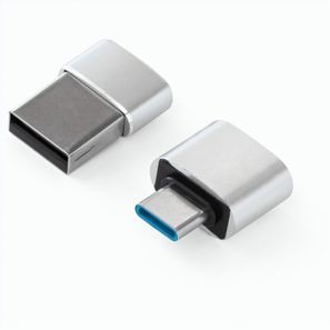 MINSKY. Set aus 2 Aluminium USB-A / USB-C Adaptern