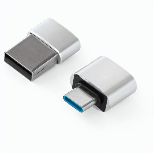 MINSKY. Set aus 2 Aluminium USB-A / USB-C Adaptern (Bild 1)