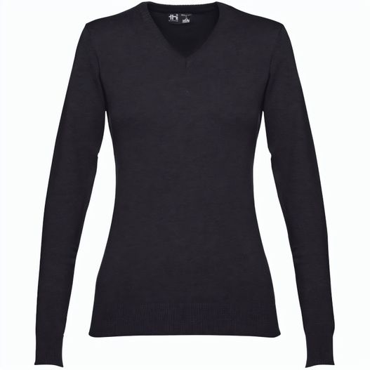 Produktabbildung THC MILAN WOMEN. Pullover mit V-Ausschnitt für Damen aus Baumwolle und Polyamid THC MILAN WOMEN. Pullover mit V-Ausschnitt für Damen aus Baumwolle und Polyamid (Bild 1)